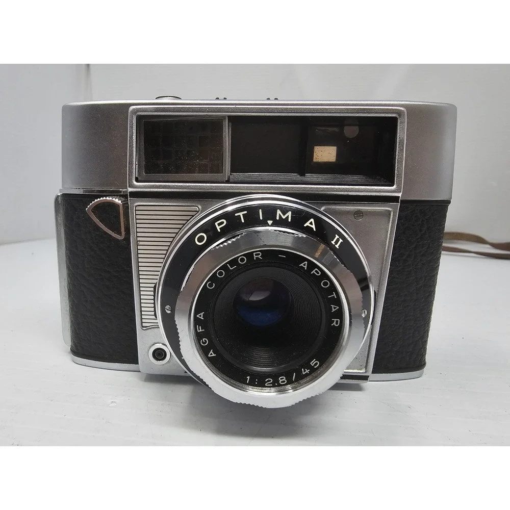Agfa Optima II‎ Prontormator 35mm Camera Color Apotar 1:2.8/45 Lens Germany